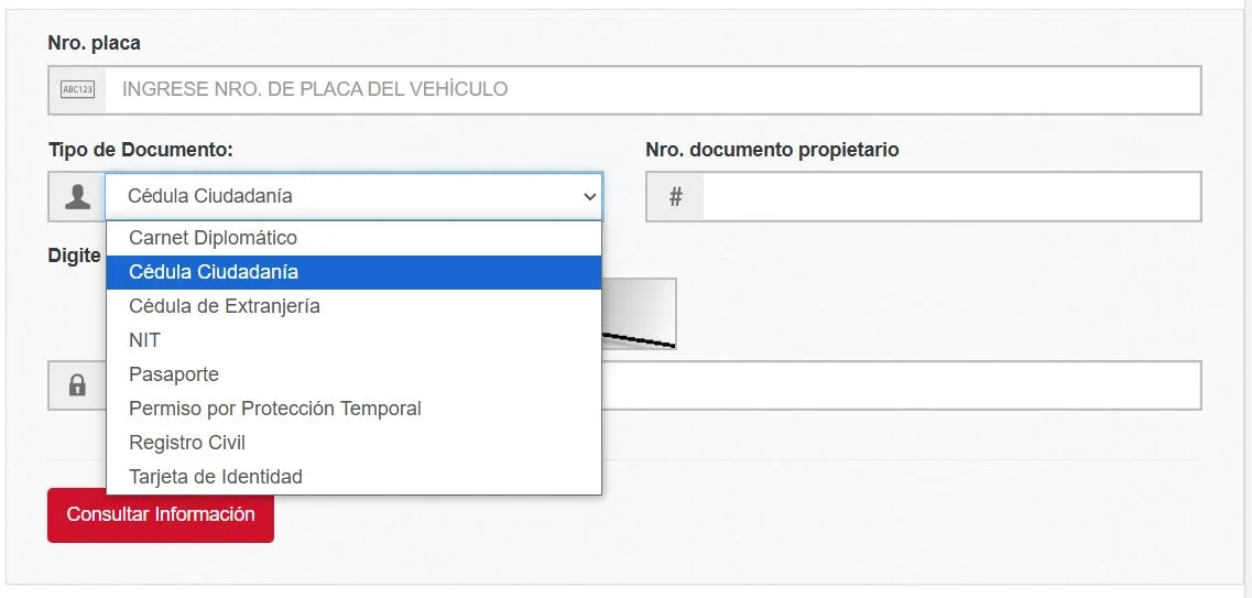 RUNT Por Cedula 2025